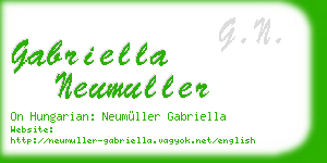 gabriella neumuller business card