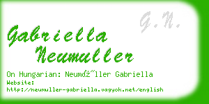 gabriella neumuller business card